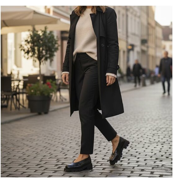 NWT Katy Perry Women's "The Darling" Slip On Loafer Style Black Patent 8M - Picture 2 of 12